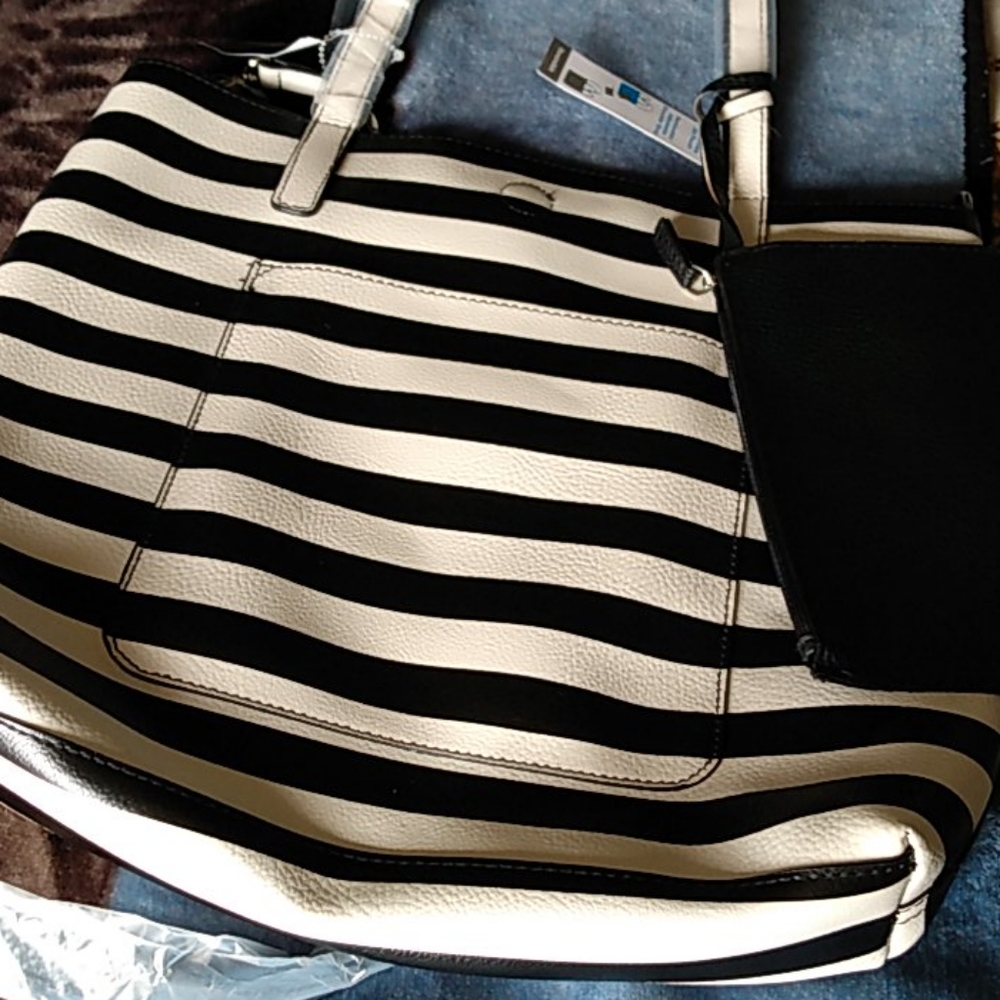 Black and Cream Purse by Dolgen Corp, LLL